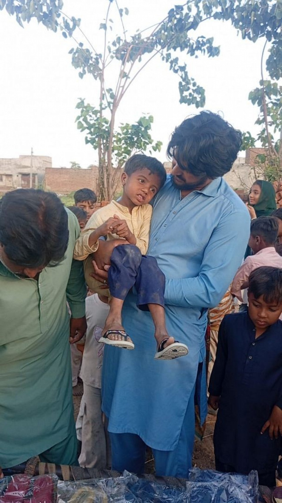 Shoes and compassion for the children.